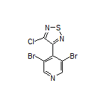 3-Chloro-4-(3,5-dibromo-4-pyridyl)-1,2,5-thiadiazole