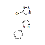 3-Chloro-4-(1-phenyl-1H-pyrazol-4-yl)-1,2,5-thiadiazole