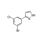 3-(3-Bromo-5-chlorophenyl)-1H-pyrazole