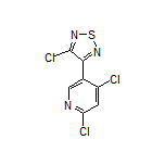 3-Chloro-4-(4,6-dichloro-3-pyridyl)-1,2,5-thiadiazole