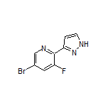 5-Bromo-3-fluoro-2-(3-pyrazolyl)pyridine