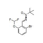 (S,E)-N-[2-Bromo-6-(difluoromethoxy)benzylidene]-2-methylpropane-2-sulfinamide