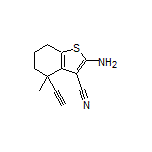 2-Amino-4-ethynyl-4-methyl-4,5,6,7-tetrahydrobenzo[b]thiophene-3-carbonitrile