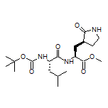 Methyl (S)-2-[(S)-2-(Boc-amino)-4-methylpentanamido]-3-[(S)-2-oxo-3-pyrrolidinyl]propanoate