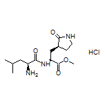 Methyl (S)-2-[(S)-2-Amino-4-methylpentanamido]-3-[(S)-2-oxo-3-pyrrolidinyl]propanoate Hydrochloride