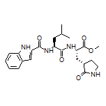 Methyl (S)-2-[(S)-2-(1H-Indole-2-carboxamido)-4-methylpentanamido]-3-[(S)-2-oxo-3-pyrrolidinyl]propanoate