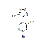 3-Chloro-4-(4,6-dibromo-3-pyridyl)-1,2,5-thiadiazole