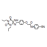 N-(4-Cyanophenyl)-2-[4-(2,6-dioxo-1,3-dipropyl-2,3,6,7-tetrahydro-1H-purin-8-yl)phenoxy]acetamide