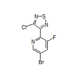 3-(5-Bromo-3-fluoro-2-pyridyl)-4-chloro-1,2,5-thiadiazole