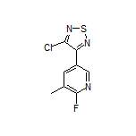 3-Chloro-4-(6-fluoro-5-methylpyridin-3-yl)-1,2,5-thiadiazole