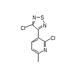 3-Chloro-4-(2-chloro-6-methylpyridin-3-yl)-1,2,5-thiadiazole