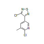 3-Chloro-4-(6-chloro-5-methylpyridin-3-yl)-1,2,5-thiadiazole