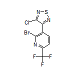 3-[2-Bromo-6-(trifluoromethyl)pyridin-3-yl]-4-chloro-1,2,5-thiadiazole