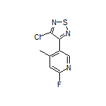 3-Chloro-4-(6-fluoro-4-methylpyridin-3-yl)-1,2,5-thiadiazole