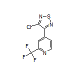 3-Chloro-4-[2-(trifluoromethyl)pyridin-4-yl]-1,2,5-thiadiazole