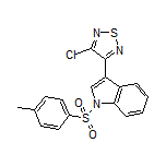 3-Chloro-4-(1-tosyl-1H-indol-3-yl)-1,2,5-thiadiazole