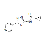 N-[5-(4-Pyridyl)-1,3,4-thiadiazol-2-yl]cyclopropanecarboxamide