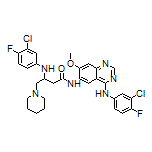 3-[(3-Chloro-4-fluorophenyl)amino]-N-[4-[(3-chloro-4-fluorophenyl)amino]-7-methoxy-6-quinazolinyl]-4-(1-piperidyl)butanamide