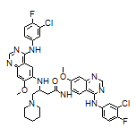 N-[4-[(3-Chloro-4-fluorophenyl)amino]-7-methoxy-6-quinazolinyl]-3-[[4-[(3-chloro-4-fluorophenyl)amino]-7-methoxy-6-quinazolinyl]amino]-4-(1-piperidyl)butanamide