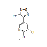 3-Chloro-4-(5-chloro-6-methoxypyridin-3-yl)-1,2,5-thiadiazole