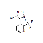 3-Chloro-4-[2-(trifluoromethyl)pyridin-3-yl]-1,2,5-thiadiazole