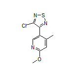 3-Chloro-4-(6-methoxy-4-methylpyridin-3-yl)-1,2,5-thiadiazole