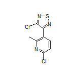 3-Chloro-4-(6-chloro-2-methylpyridin-3-yl)-1,2,5-thiadiazole