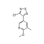 3-Chloro-4-(6-methoxy-5-methylpyridin-3-yl)-1,2,5-thiadiazole