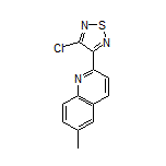 3-Chloro-4-(6-methylquinolin-2-yl)-1,2,5-thiadiazole