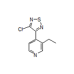 3-Chloro-4-(3-ethylpyridin-4-yl)-1,2,5-thiadiazole