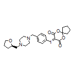 (R)-8-[[4-[[4-[(2-Tetrahydrofuryl)methyl]-1-piperazinyl]methyl]phenyl]-l3-iodaneylidene]-6,10-dioxaspiro[4.5]decane-7,9-dione