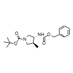 (3R,4S)-1-Boc-N-Cbz-4-methylpyrrolidin-3-amine