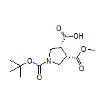 (3R,4S)-1-Boc-4-(methoxycarbonyl)pyrrolidine-3-carboxylic Acid