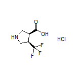 (3S,4R)-4-(Trifluoromethyl)pyrrolidine-3-carboxylic Acid Hydrochloride