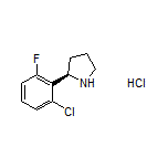 (R)-2-(2-Chloro-6-fluorophenyl)pyrrolidine Hydrochloride