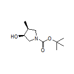 (3S,4S)-1-Boc-4-methylpyrrolidin-3-ol