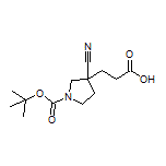 3-(1-Boc-3-cyanopyrrolidin-3-yl)propanoic Acid