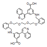 5,5’-[[[[[[Ethane-1,2-diylbis(oxy)]bis(ethane-2,1-diyl)]bis(oxy)]bis(2,1-phenylene)]bis(methylene)]bis(azanediyl)]bis[3-(4-quinolyl)benzoic Acid]