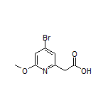 2-(4-Bromo-6-methoxy-2-pyridyl)acetic Acid