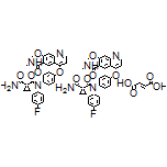 N-(4-Fluorophenyl)-N-[4-[[7-methoxy-6-(methylcarbamoyl)quinolin-4-yl]oxy]phenyl]cyclopropane-1,1-dicarboxamide Hemifumarate