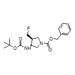 (3S,4S)-1-Cbz-N-Boc-4-(fluoromethyl)pyrrolidin-3-amine