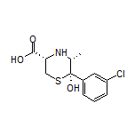 (3S,5R,6R)-6-(3-Chlorophenyl)-6-hydroxy-5-methylthiomorpholine-3-carboxylic Acid