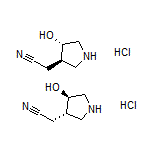 2-(trans-4-hydroxy-3-pyrrolidinyl)acetonitrile Hydrochloride