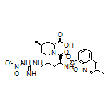 (2R,4R)-4-Methyl-1-[(S)-2-(3-methylquinoline-8-sulfonamido)-5-(3-nitroguanidino)pentanoyl]piperidine-2-carboxylic Acid