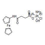 Diamino(hydroxy)[[(ferrocenylamino)-4-oxobutanoyl]oxy]platinum Chloride