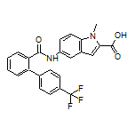 1-Methyl-5-[4’-(trifluoromethyl)-2-biphenylylcarboxamido]indole-2-carboxylic Acid