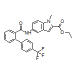 Ethyl 1-Methyl-5-[4’-(trifluoromethyl)-2-biphenylylcarboxamido]indole-2-carboxylate