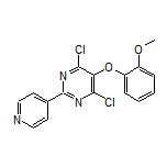 4,6-Dichloro-5-(2-methoxyphenoxy)-2-(pyridin-4-yl)pyrimidine