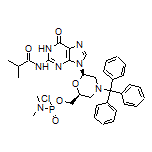 [(2S,6R)-6-[2-Isobutyramido-6-oxo-1H-purin-9(6H)-yl]-4-trityl-2-morpholinyl]methyl Dimethylphosphoramidochloridate