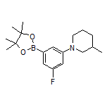 3-Fluoro-5-(3-methyl-1-piperidyl)phenylboronic Acid Pinacol Ester